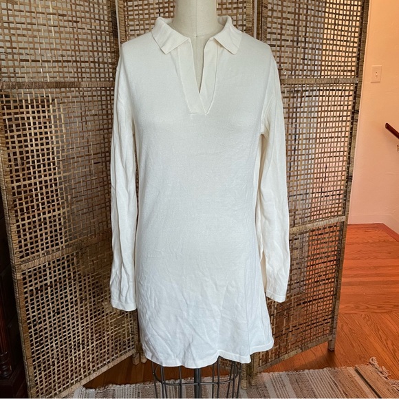 EUC Djerf Avenue by Matilda Djerf Getaway Dress in White Cream Off White - Picture 3 of 6
